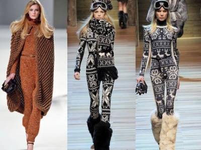 Теплые женские комбинезоны осень зима 2012