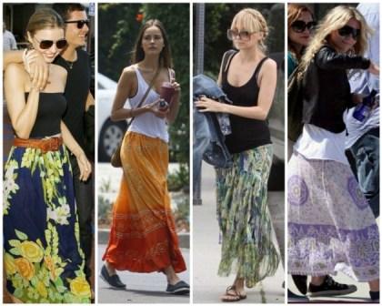 Длинные юбки в пол 2013