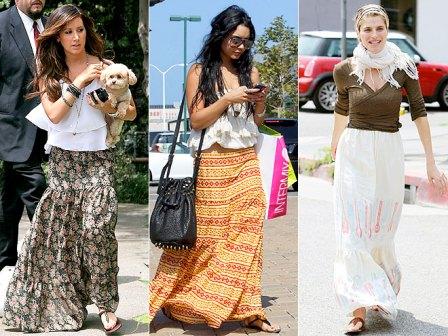 Длинные юбки в пол