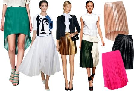 Многослойные волнистые юбки