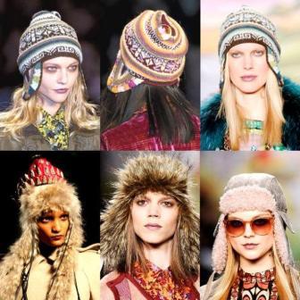 Модные шапки 2014