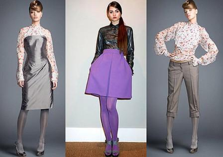 Как и с чем носить цветные колготки