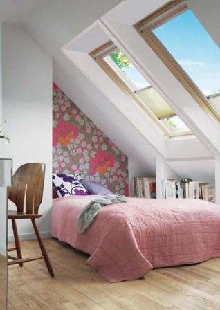 Мансардная спальня