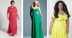 Как подобрать вечернее платье для полной женщины