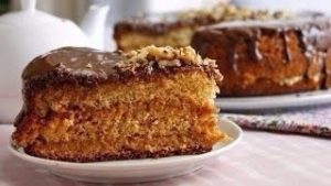 Воздушный медовый бисквит с кремом пошаговый домашний рецепт