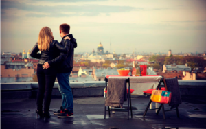 Романтика на крыше в Санкт-Петербурге