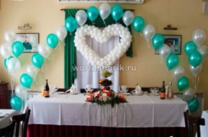 Оформление свадебного торжества воздушными шарами: красиво и просто