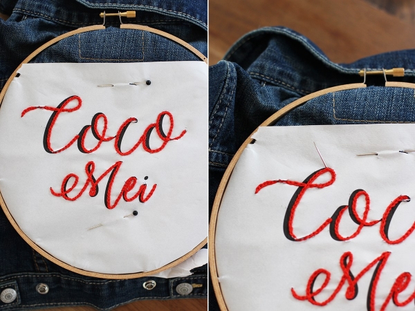 Простой способ, как украсить джинсы вышивкой