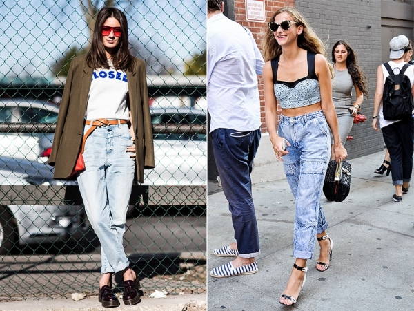 С чем носить джинсы бойфренды