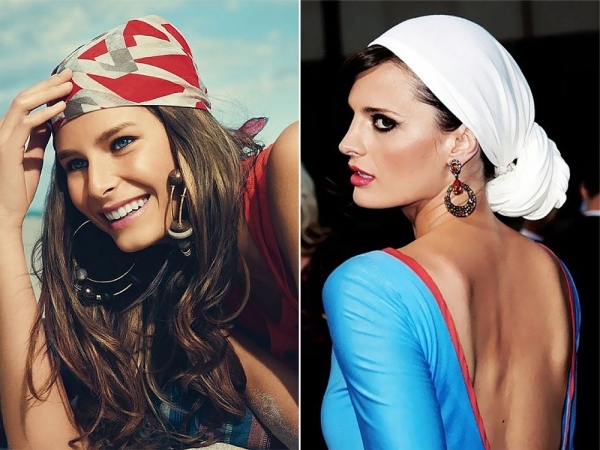 Как завязать платок на голову