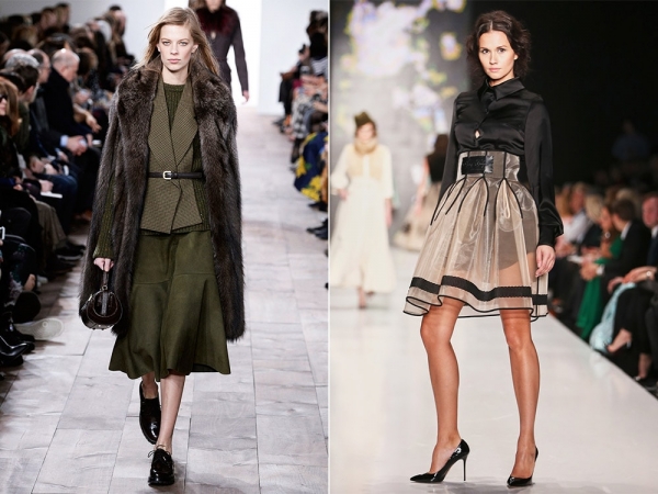 С чем носить юбку-солнце