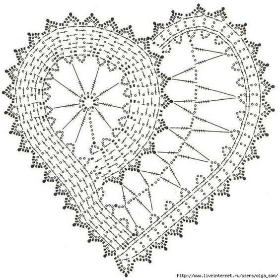 Сердечки, связанные крючком (18 фото)