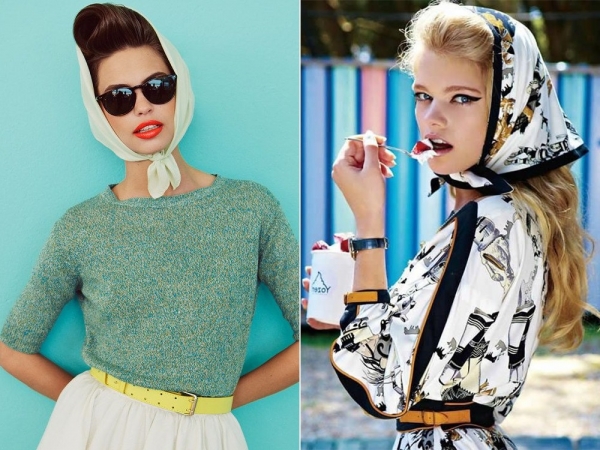 Как завязать платок на голову