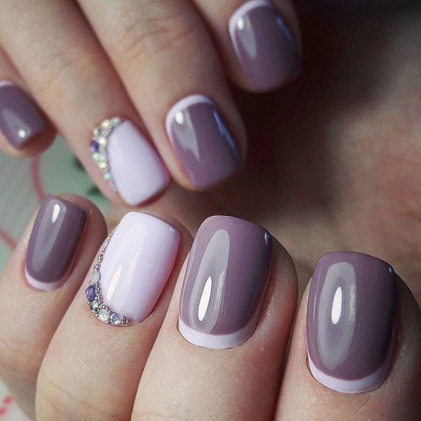 Маникюр со стразами 2017 (Фото)