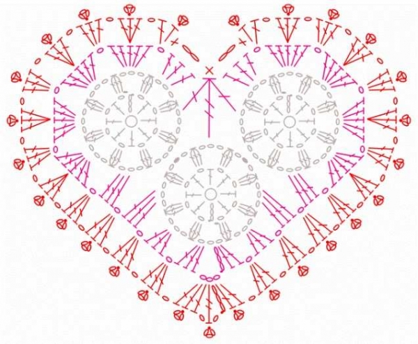 Сердечки, связанные крючком (18 фото)