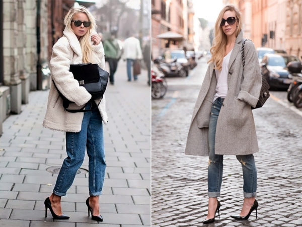 С чем носить джинсы бойфренды