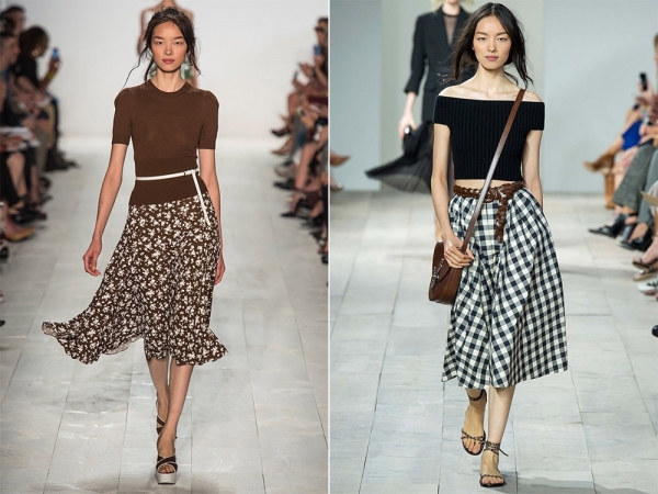 С чем носить юбку-солнце