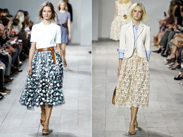 С чем носить юбку-солнце