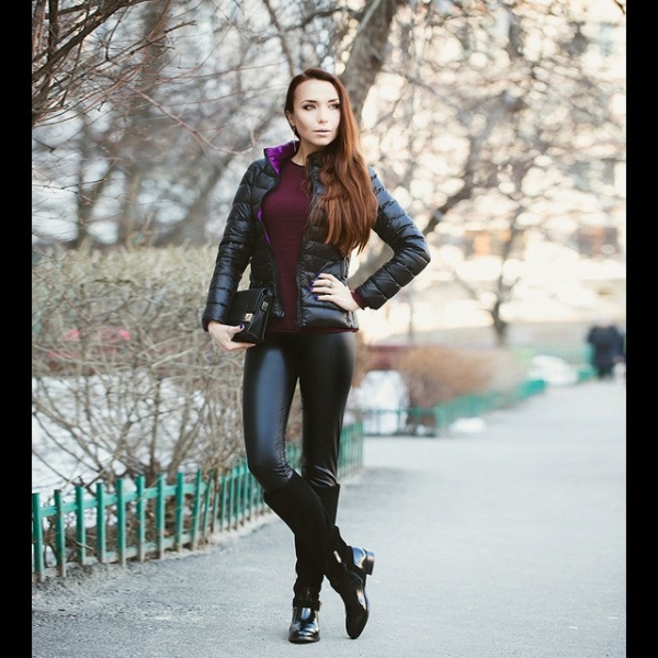 Беговые сапоги натуральной кожи и замши BASSIRIANA