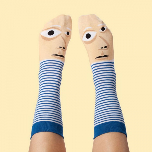 Chatty Feet: носки с лицами знаменитых художников (6 фото)