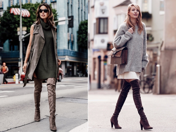 С чем носить ботфорты