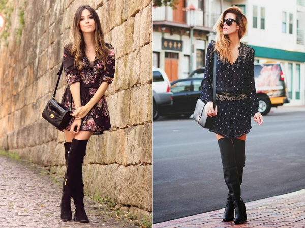 С чем носить ботфорты