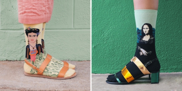 Носки - новые полотна для шедевров мировой живописи (5 фото)