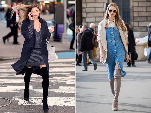 С чем носить ботфорты