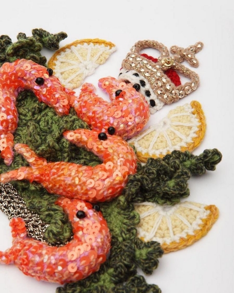 Аппетитные блюда связанные крючком (16 фото)