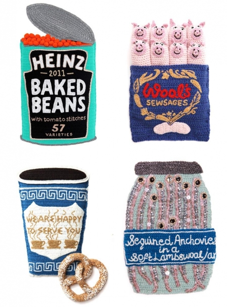 Аппетитные блюда связанные крючком (16 фото)