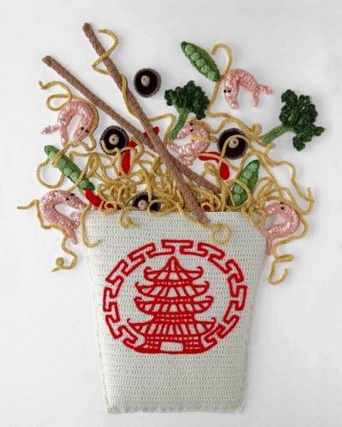 Аппетитные блюда связанные крючком (16 фото)