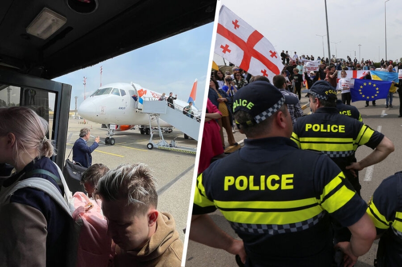 «Нежелательный рейс». Как в Тбилиси встретили первый за четыре года самолет из Москвы 