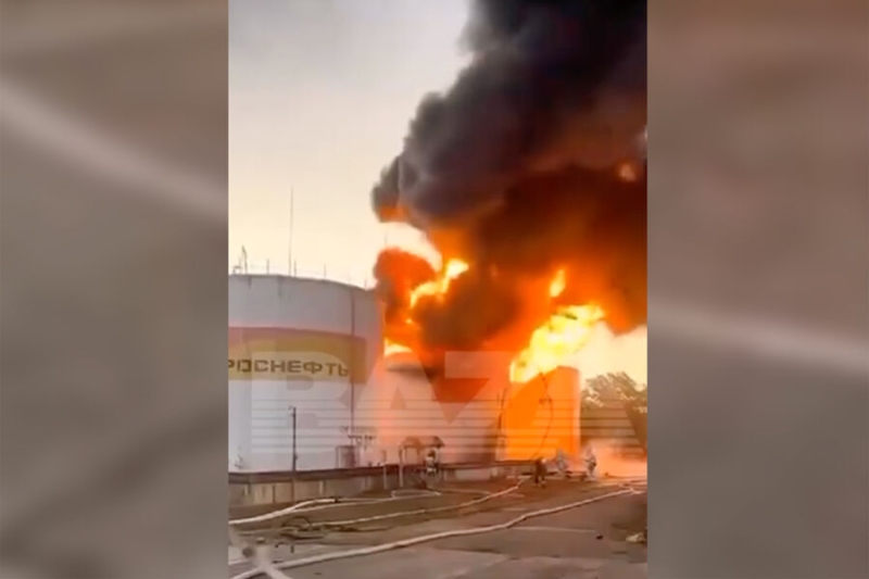 В Сочи взорвалась цистерна с дизелем. По ней мог ударить беспилотник 