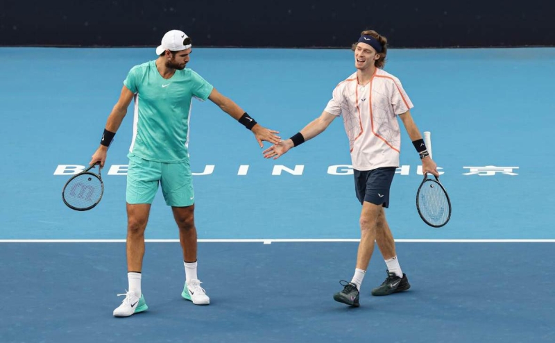 Рублев и Хачанов стали любимым дуэтом болельщиков в 2023 году