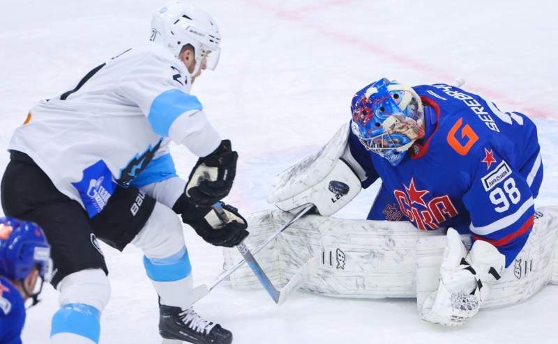 СКА второй раз в сезоне КХЛ проиграл минскому «Динамо»