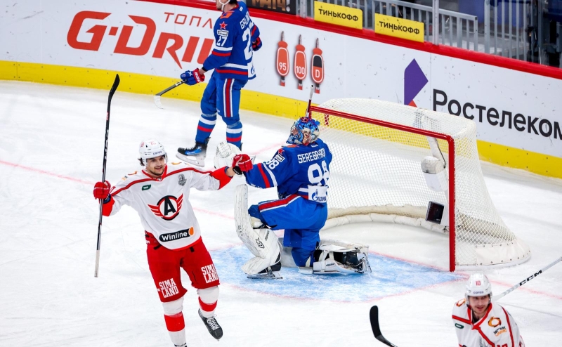 СКА проиграл «Автомобилисту» в первом матче 1/4 финала Кубка Гагарина