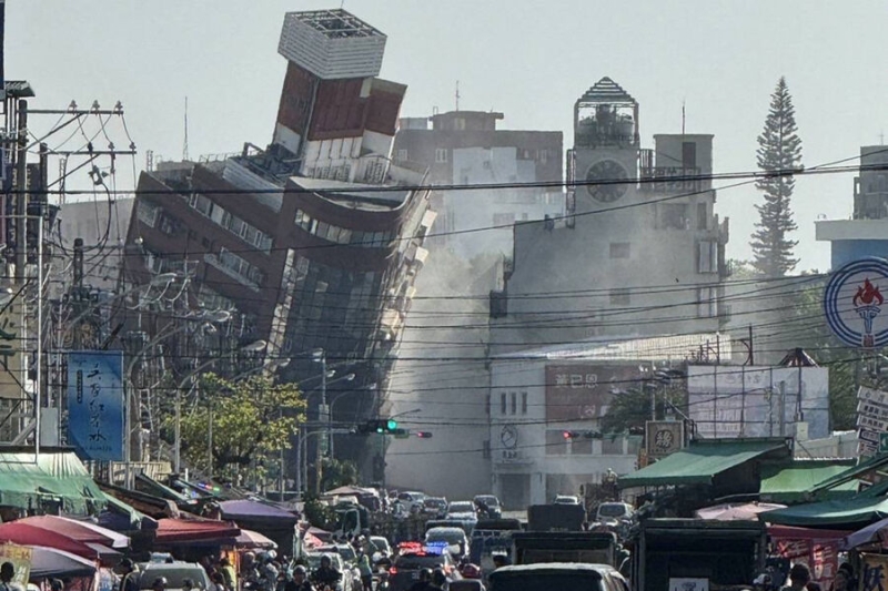 На Тайване произошло мощнейшее землетрясение за 25 лет, около 700 человек пострадали 