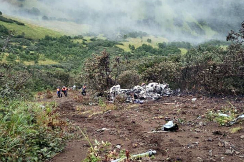 МЧС: 17 тел найдены на месте крушения вертолета Ми-8 на Камчатке 