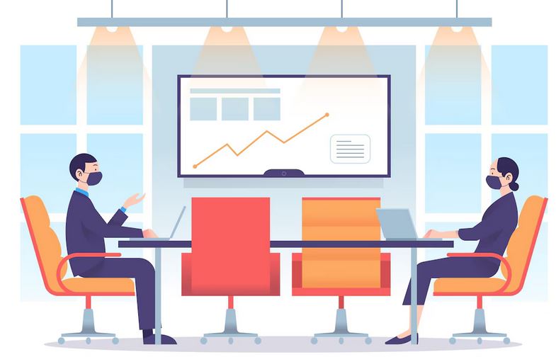 Назначение встреч и поиска сотрудников с помощью корпоративного приложения