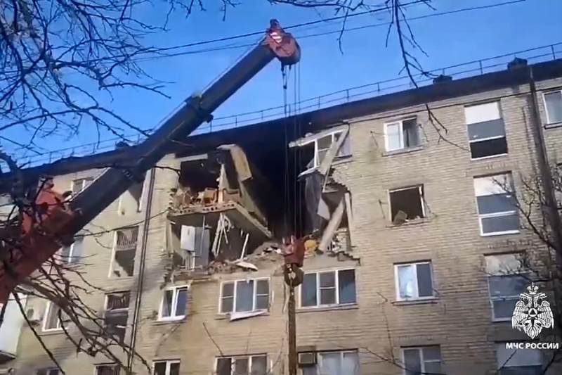 «Чудом осталась невредимой»: пятиэтажку на Кубани разнесло из-за взрыва газа 