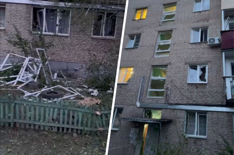 «Выходите все быстрее!»: в Туле беспилотник упал во двор дома 