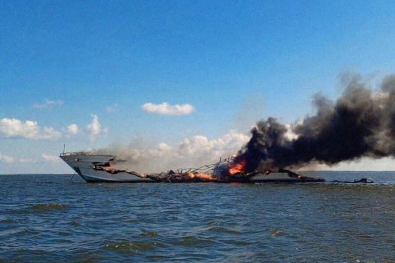 Невезучая «Мечта»: на Волге сгорела и затонула яхта стоимостью почти $1 млн 